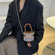 Women's Fashion All-matching Rhinestone Fashion Bucket Bag