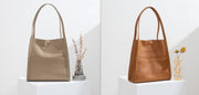 Cowhide Tote Large Capacity Shoulder Bag