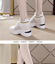 Breathable Slimming Height Increasing Insole Women's Shoes Casual Sneaker Women