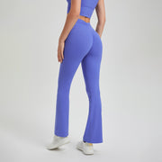 High Waist Pleated Hip Lifting Nude Feel Yoga Pants