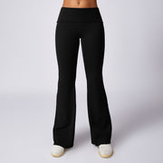 Hip Lifting Bell-bottom Pants Nude Feel Wide Leg Women