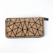 Eco-friendly Cork Grain Multifunctional Fashion Waterproof 3 Fold Hand Wallet