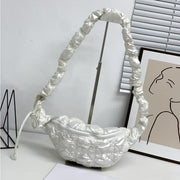 Women's Fashion Casual Cloud Pleated Shoulder Messenger Bag