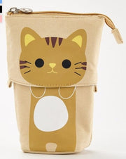 Cat Cute Fashion Portable Flexible Pencil Zipper Case