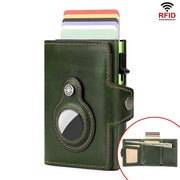 Anti-lost First Layer Cowhide RFID Anti-magnetic Automatic