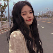 Chemical fiber long wig