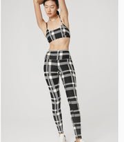Fashion Large Plaid Yoga Clothes