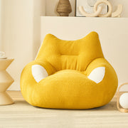 Solid Color Removable And Washable Teddy Hair Beanbag Cover
