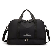 Expandable Travel Bags Dry And Wet Separation Sports Fitness Handbag Women's Large Capacity Totes For Weekend Overnight Shoulder Bag