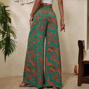 Fashionable Elegant Floral Print Women's Pants