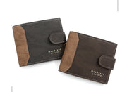 Men's Wallet Short Style With Korean Edition Hinge Gold Stamping