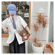 Material Mini Cute Homemade Woven DIY Bear Bag