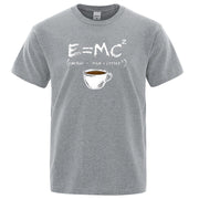 EnergyMilk Coffee Printing Men Tshirt Casual Breathable Tsh