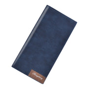 Men's Long Wallet Fashion Button Bag Thin Style