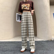Plaid Pants Women's Spring And Autumn Thin