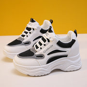 Height Increasing Insole Dad Shoes Mesh Casual Sneakers Platform Running Tourism White Shoes