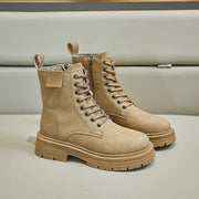 Student Lace-up Motorcycle Boots