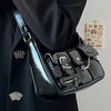 Motorcycle High-grade Hong Kong Style Chain Shoulder Underarm Bag Women