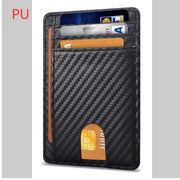 Card Holder Leather Foreign Trade Men RFID Anti-theft Swiping European And American Card Holder Male Amazon Hot Products Card Holder