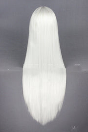 100cm White Universal Long Straight Hair