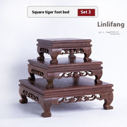 Door Frame Decoration Base Home Carving Solid Wood Crafts Bracket