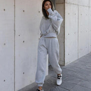 Autumn And Winter Women's Casual Hoodie Coat Sports Suit