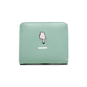 Photoprinted Leather Goods Mini Small Purse Female Short Style Folding Student Money Clip