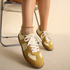 Round Toe All-matching Lace-up Flat Retro Low-top Sports Board Shoes