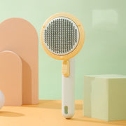 New Pet Cat Brush Hand-held Steel Wire Self-cleaning Comb Looper For Hair Removal
