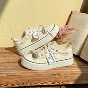 Fall Classic Style Canvas Shoes Women's Low-top