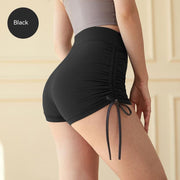 Women's Fashion Solid Color High Waist Hip Lift Fitness Three Points Yoga Pants