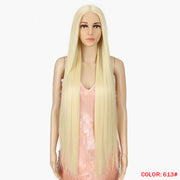 Long Straight Hair Synthetic Fiber Headgear