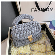 Homemade Diy Material Crochet Hand Messenger Bag