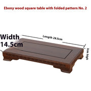 Red Wood Carving Craft Base Ebony