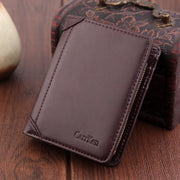 Men's Wallet Short Retro Frosted Card Holder