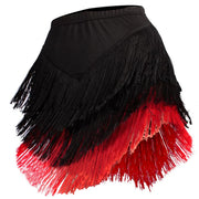 Adult Fringed Short Skirt Square Dance Dress