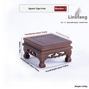 Door Frame Decoration Base Home Carving Solid Wood Crafts Bracket
