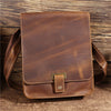 Retro Crazy Horse Leather Men's Shoulder Messenger Bag