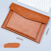 A4 File Bag Contains Large Capacity Double-layer Leather Protective Sleeve