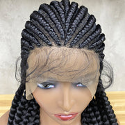 Stretch Mesh Chemical Fiber Head Cover 9 Strand Braid Wig