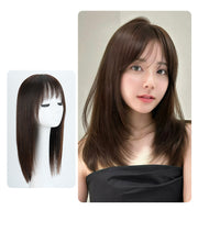 Women's Hand Woven Double Delivery Needle Wig Sheath Real Human Hair Silk Sleeve
