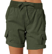 Women's Casual High Waist Cargo Shorts