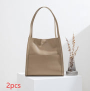 Cowhide Tote Large Capacity Shoulder Bag