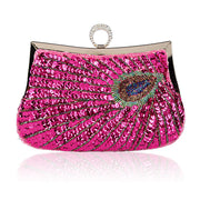 Dinner Bag Peacock Handmade Beaded Ring
