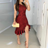 European And American Knitted Silver Thread Twisted Dress