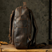 Handmade Backpack Men's First Layer Cowhide Retro